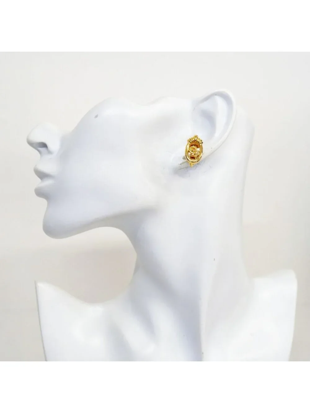 Dior Earrings CD Logo Gold Plated